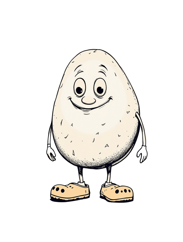 The Pressed Eggs mascot